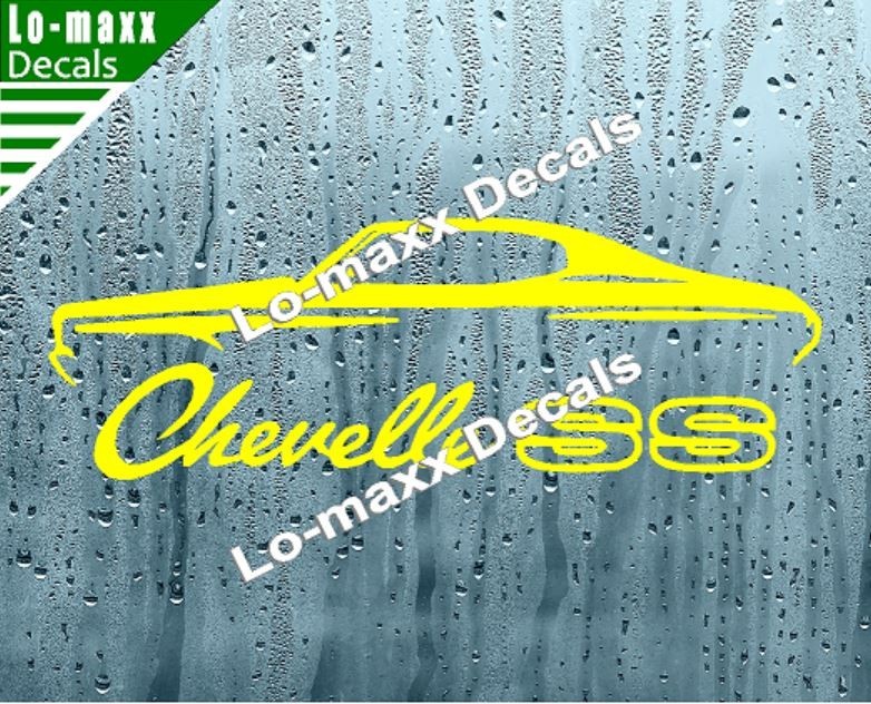 Chevelle SS Vinyl Sticker Muscle Car High Performance Graphic Die Cut Decal