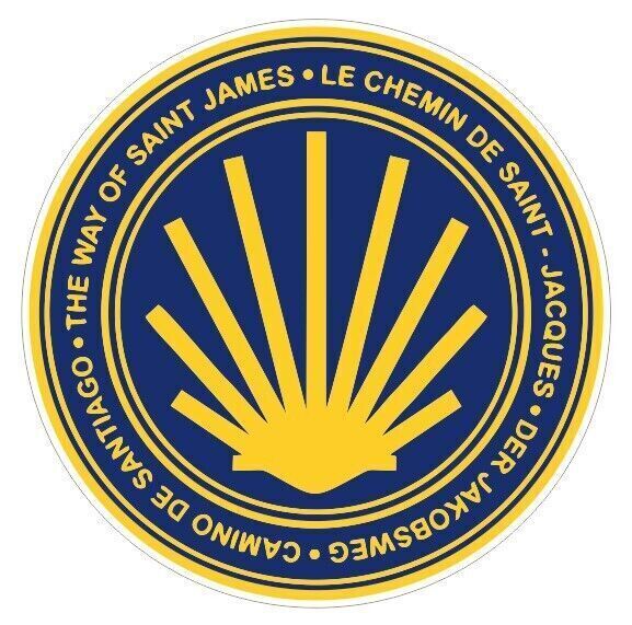 Camino de Santiago Shell Railroad Railway Train Sticker Decal R7158