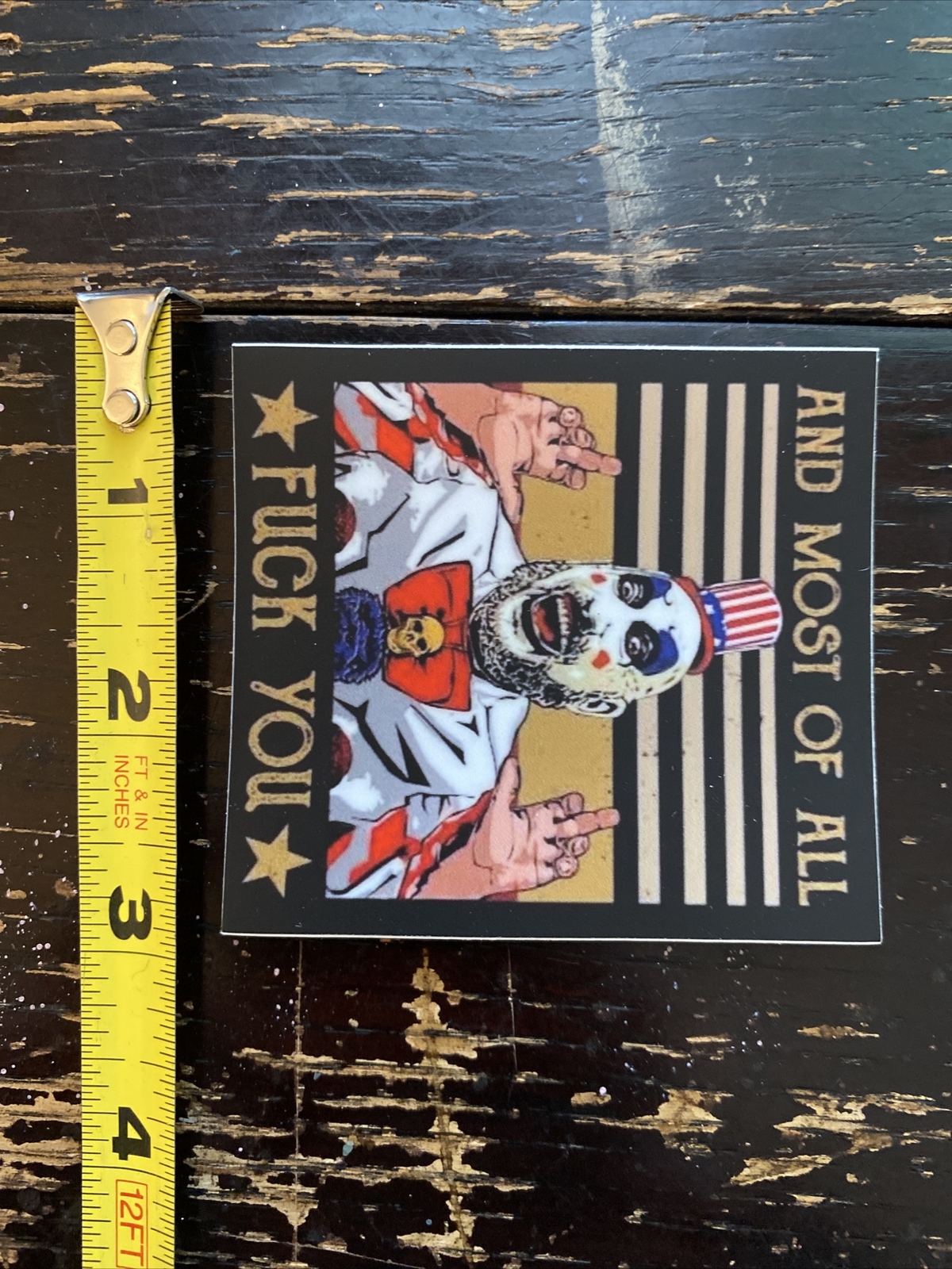 Captain Spalding (This Sticker Is Dishwasher Safe)Devils Rejects/Rob Zombie