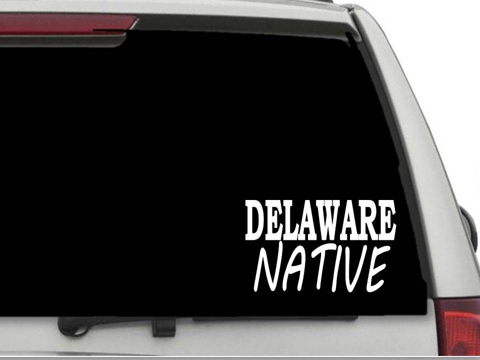 DELAWARE NATIVE Sticker Decal FREE SHIPPING Car TRUCK CW3579