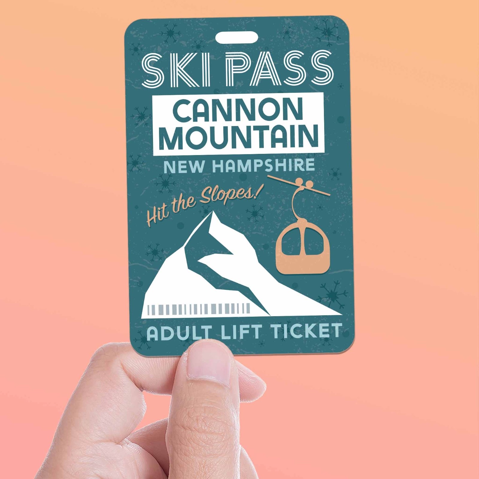 Cannon Mountain New Hampshire Ski Pass Sticker – NH Winter Sports Decal
