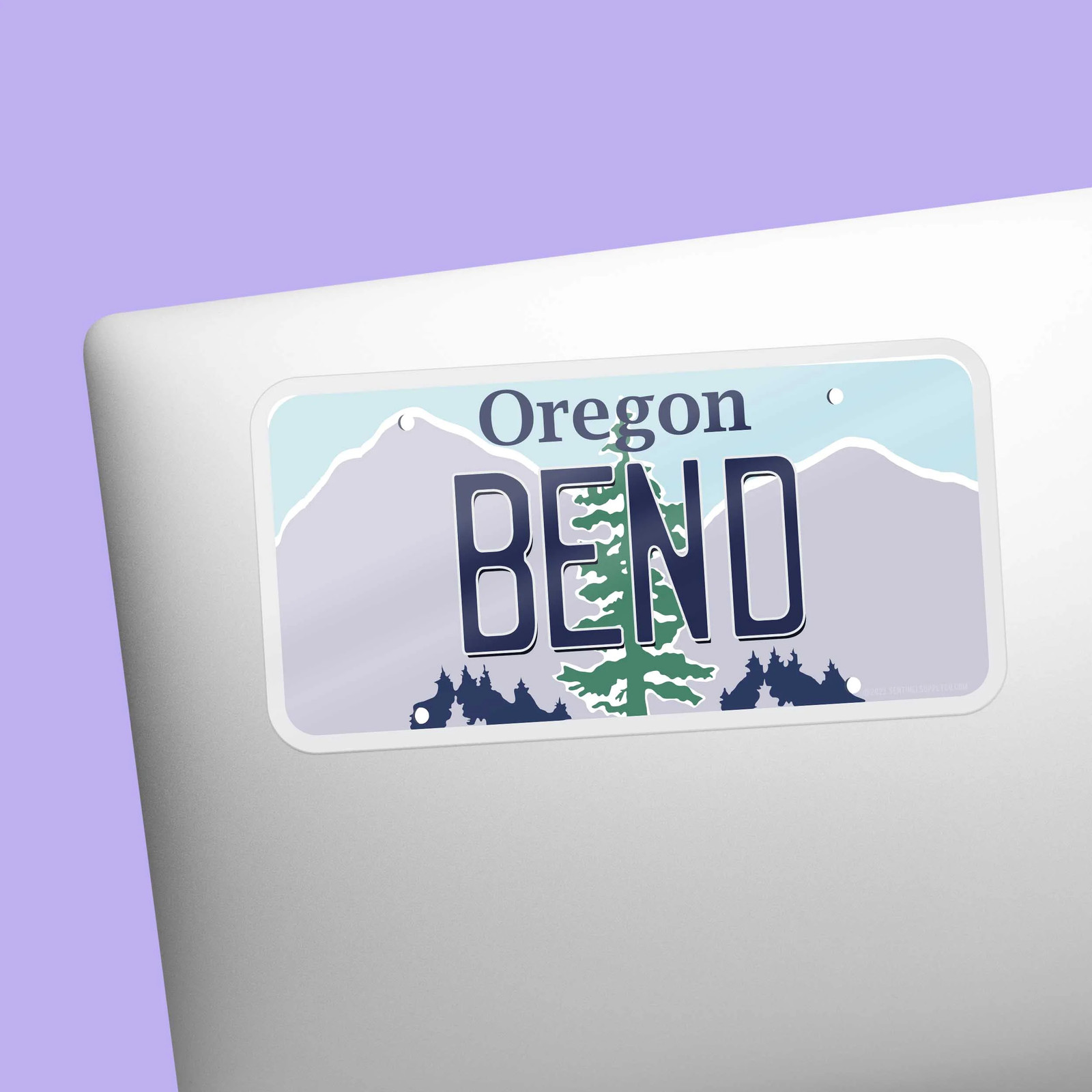 Bend Oregon License Plate Sticker