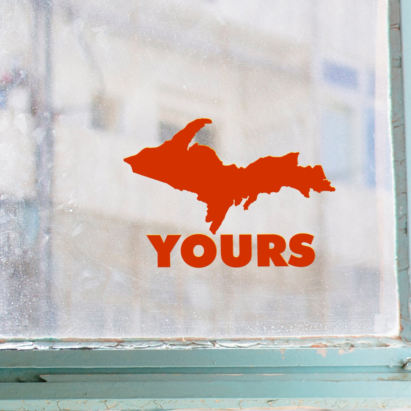 UP Yours Vinyl Decal – Yooper Uppy Humor Sticker – U.P. Michigan MI – 20 Colors