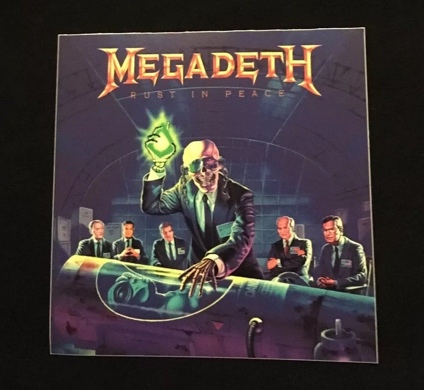 Megadeth "Rust In Peace" Sticker