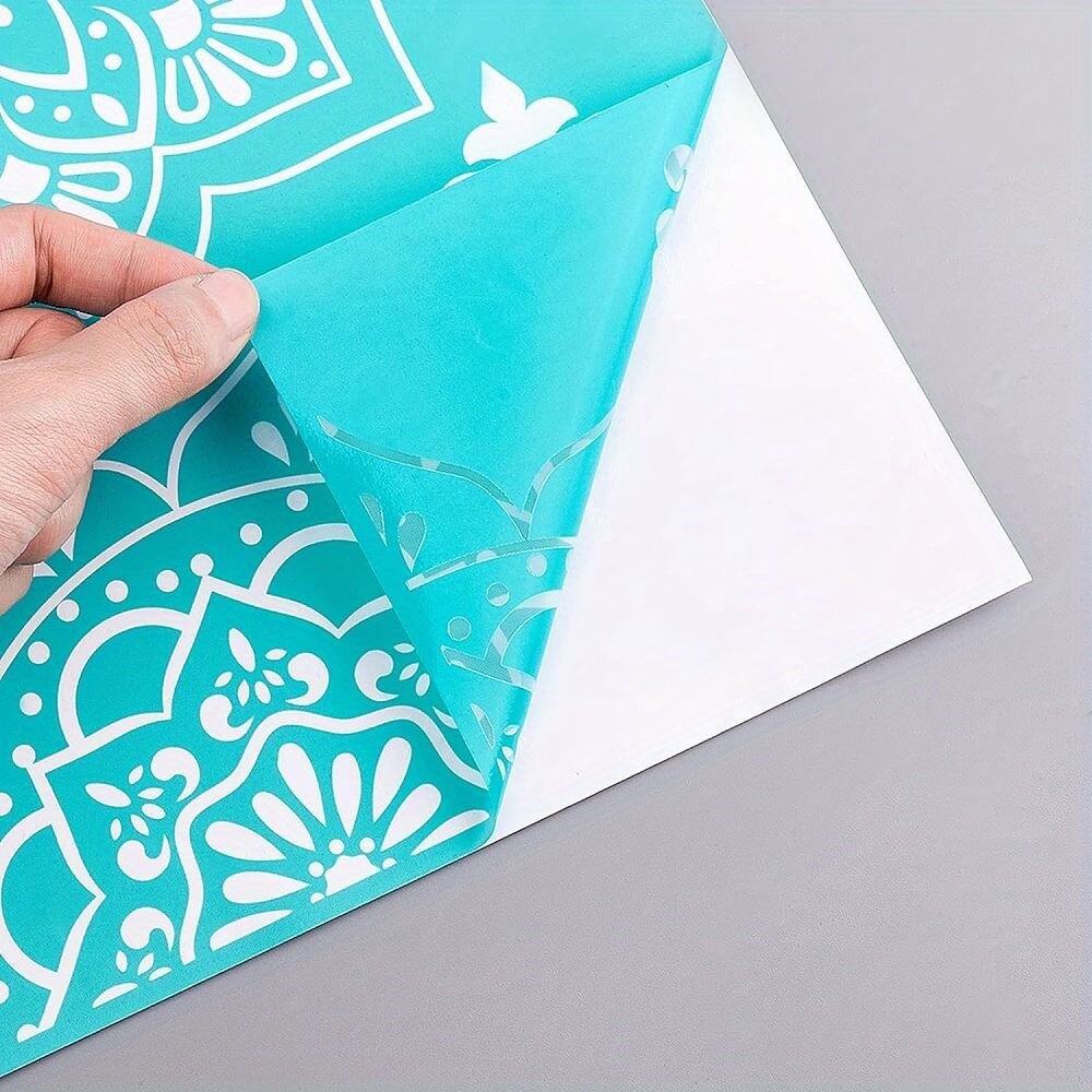 1Sheet Self-Adhesive Silk Screen Printing Stencil Reusable Pattern Stencils