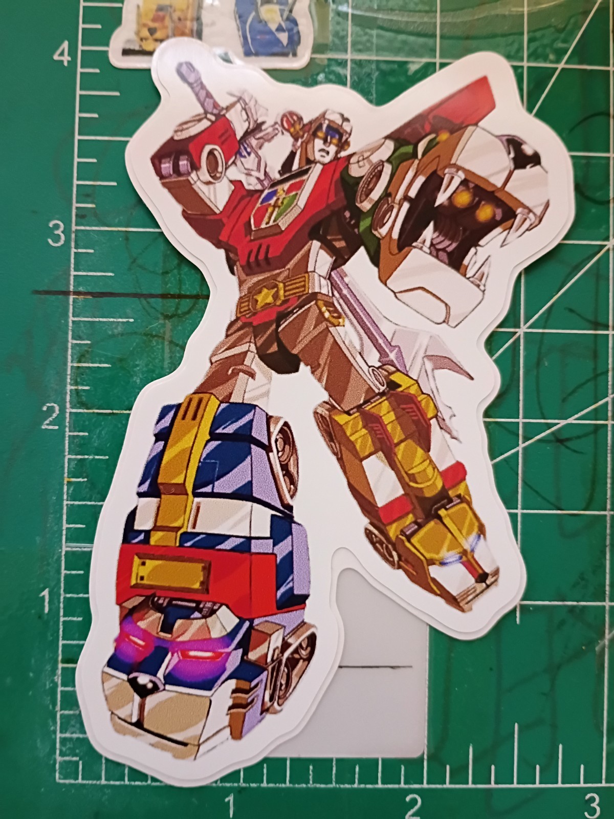 VOLTRON STICKER X VYNIL HIGH GLOSS DIE CUT STICKER X 4X3 INCHES STICKER X VOLTRO