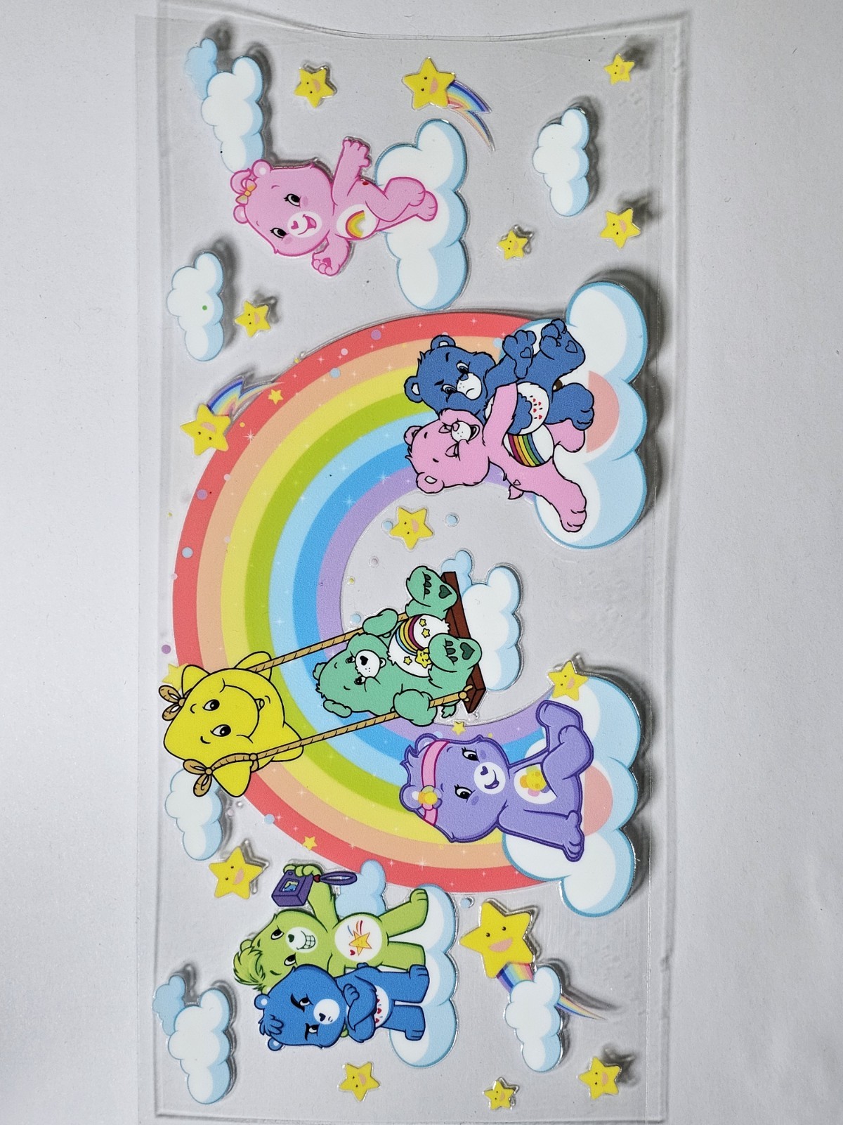 Care Bears UV DTF Transfer Sticker Wrap Tumbler UVDTF BUY 10+ GET COMBINED SHIP