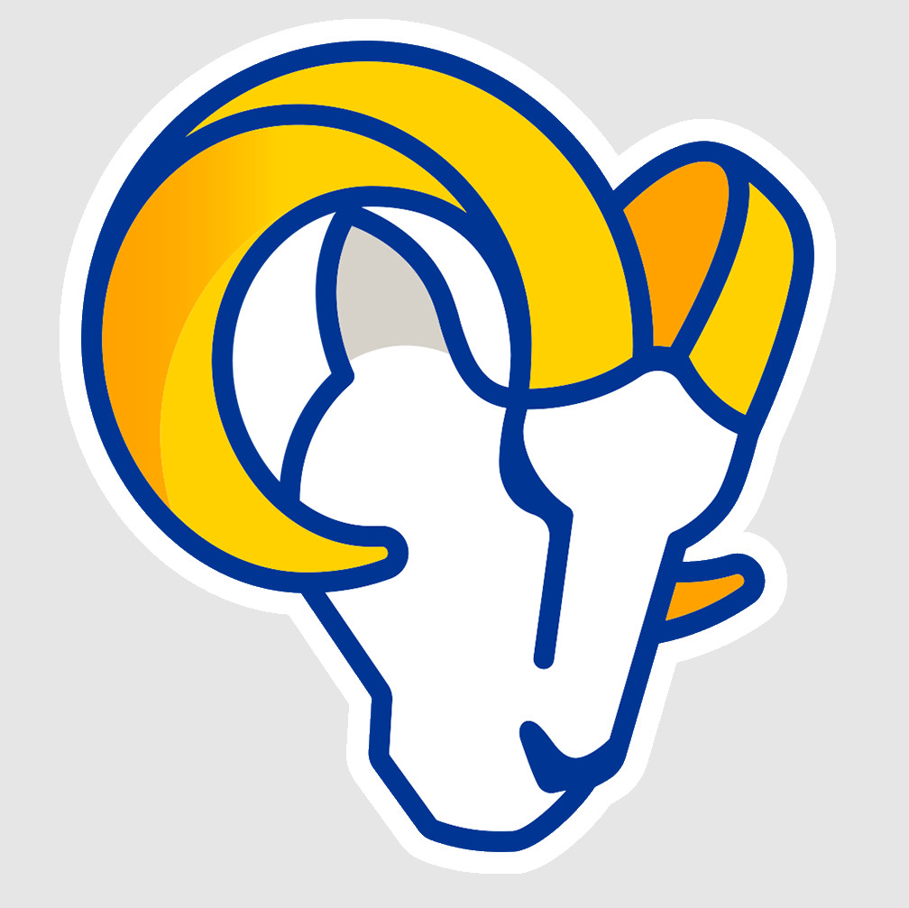 Los Angeles Blue Gold Football Weather Resistant Vinyl Sticker/Decal 15