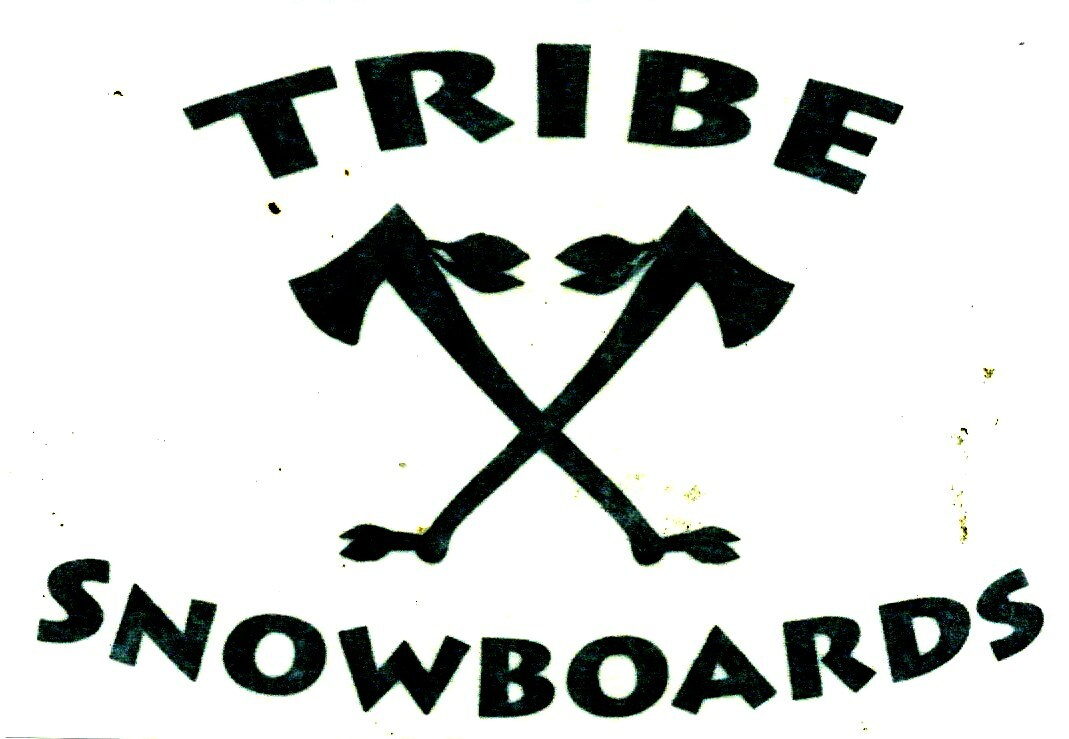 TRIBE SNOWBOARDS 5" x 3 3/8" DIE CUT STICKER BLACK DECAL, NEW!
