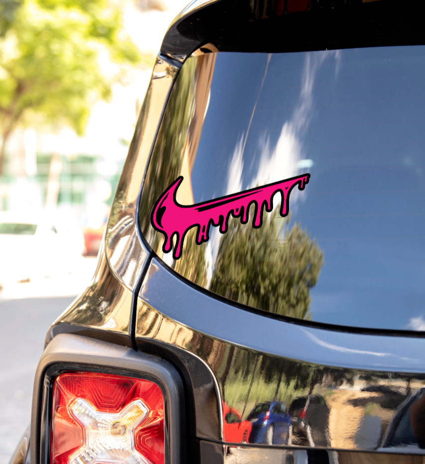 Sticker Nike Drip 2 Layers Decal Oracal 651 Vinyl for Cars Motorcycle Laptop PC