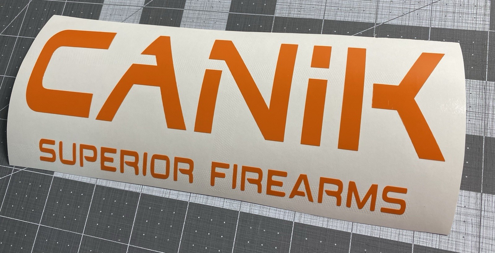 Vinyl Decal for Window – CANIK Superior Firearms (Various Colors/ Sizes)