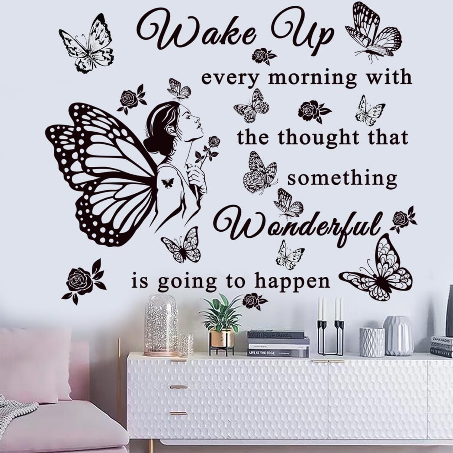 Inspirational Quote Wall Decals Wake up Every Morning with The Thought That S…