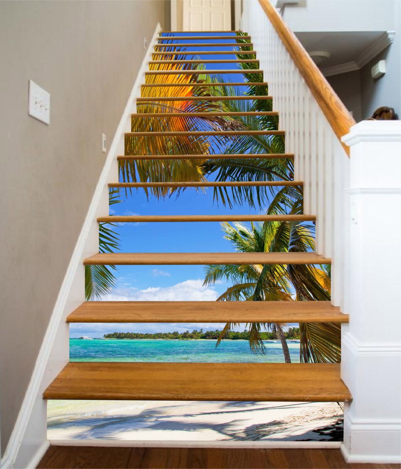 3D Yellow Leaf 425 Stair Risers Decoration Photo Mural Vinyl Decal Wallpaper