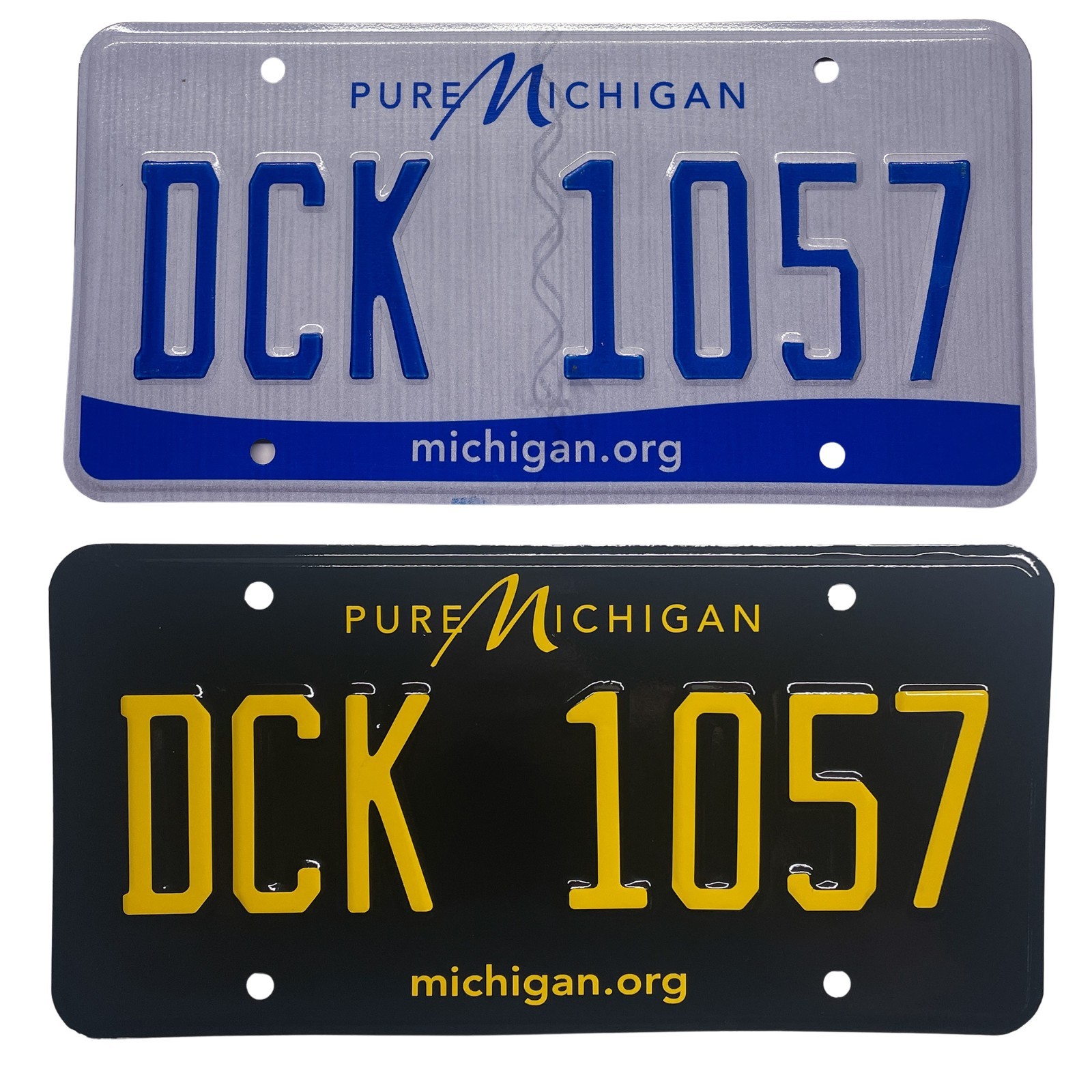 Michigan MI Plate Wrap DIY Kit Pure Michigan White, Yellow Red Reflective