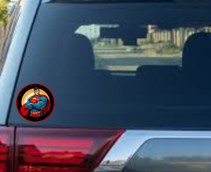 Superman (Modern) – 4" Vinyl Decal Car Cooler Laptop Truck Smoker Trailer Bar 25