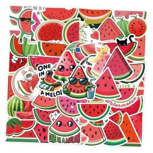 50PCs Vinyl Fruit Stickers – Watermelon Stickers – Pack of 50