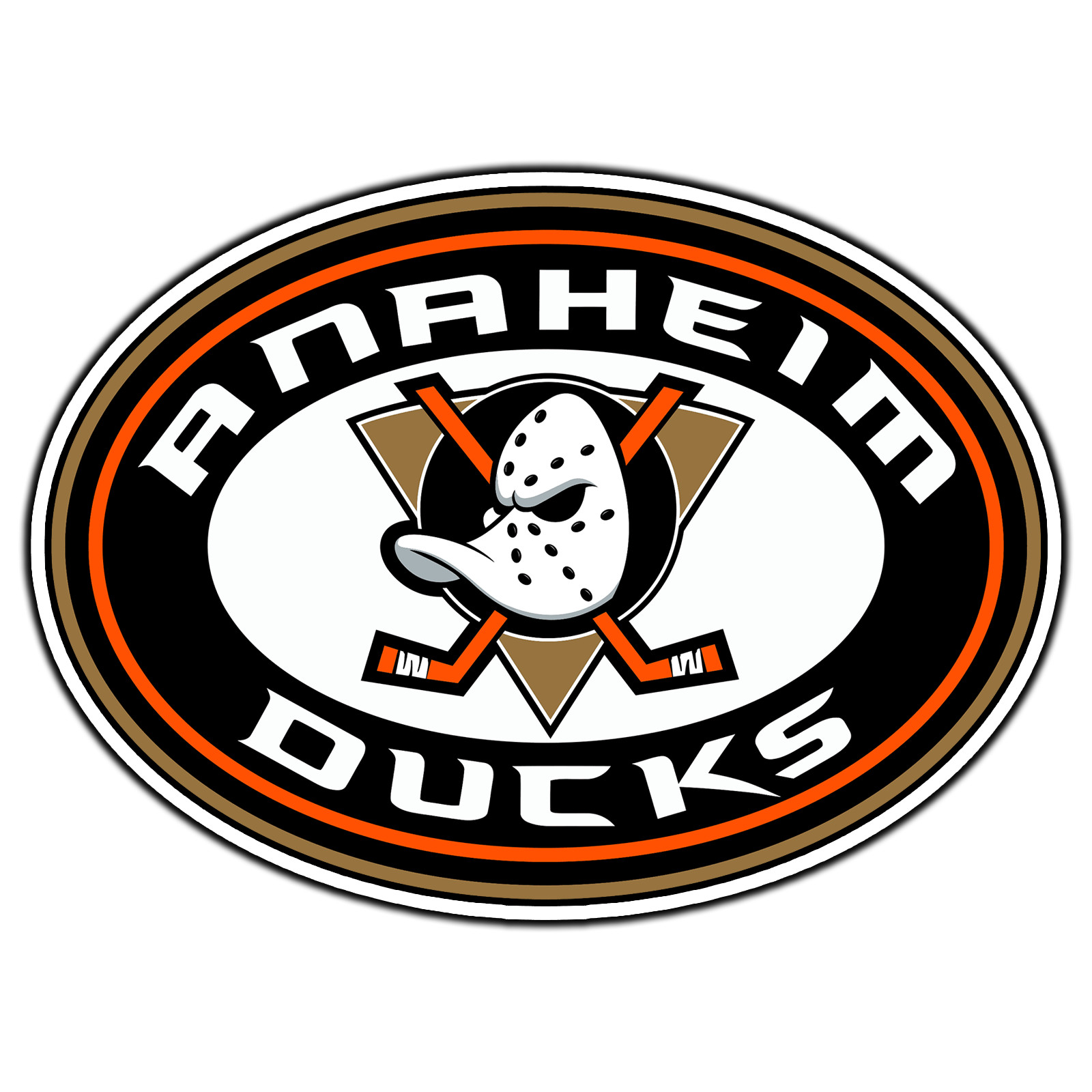Anaheim Ducks Logo #10 Hockey Fan Sticker Waterproof Vinyl Decal Die-Cut