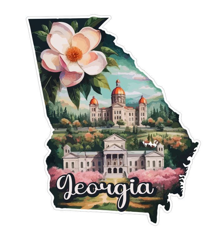 Georgia Sticker Stickers A237