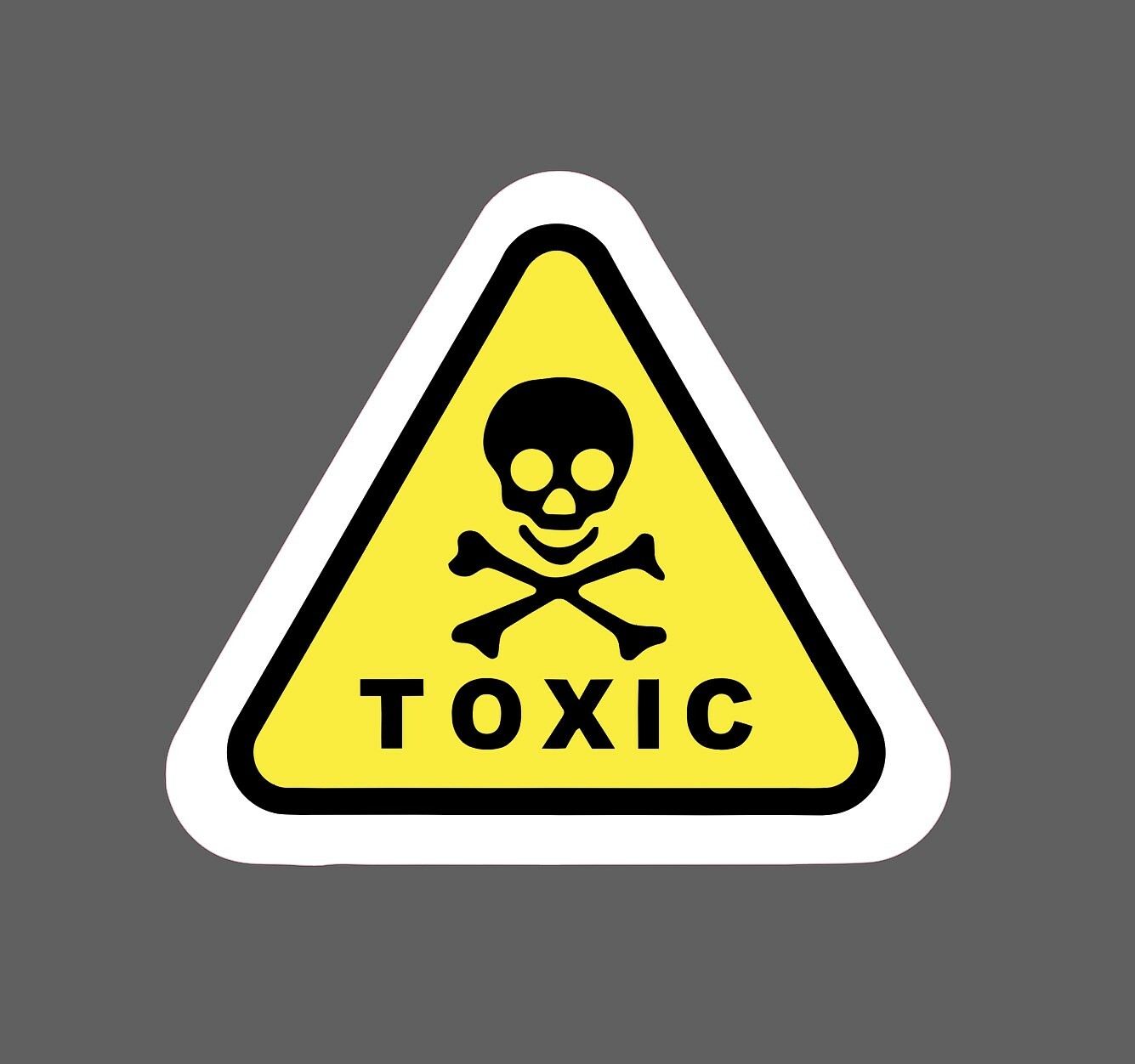 Toxic Warning Sticker Death Waterproof – Buy Any 4 For $1.75 Each Storewide!