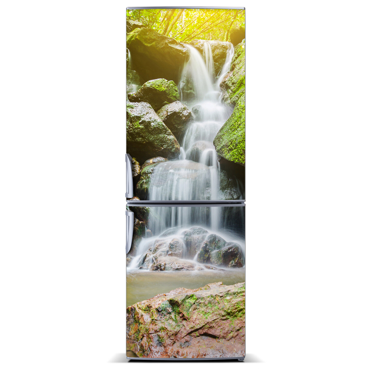 Self adhesive Refrigerator removable Magnet Landscape Waterfall