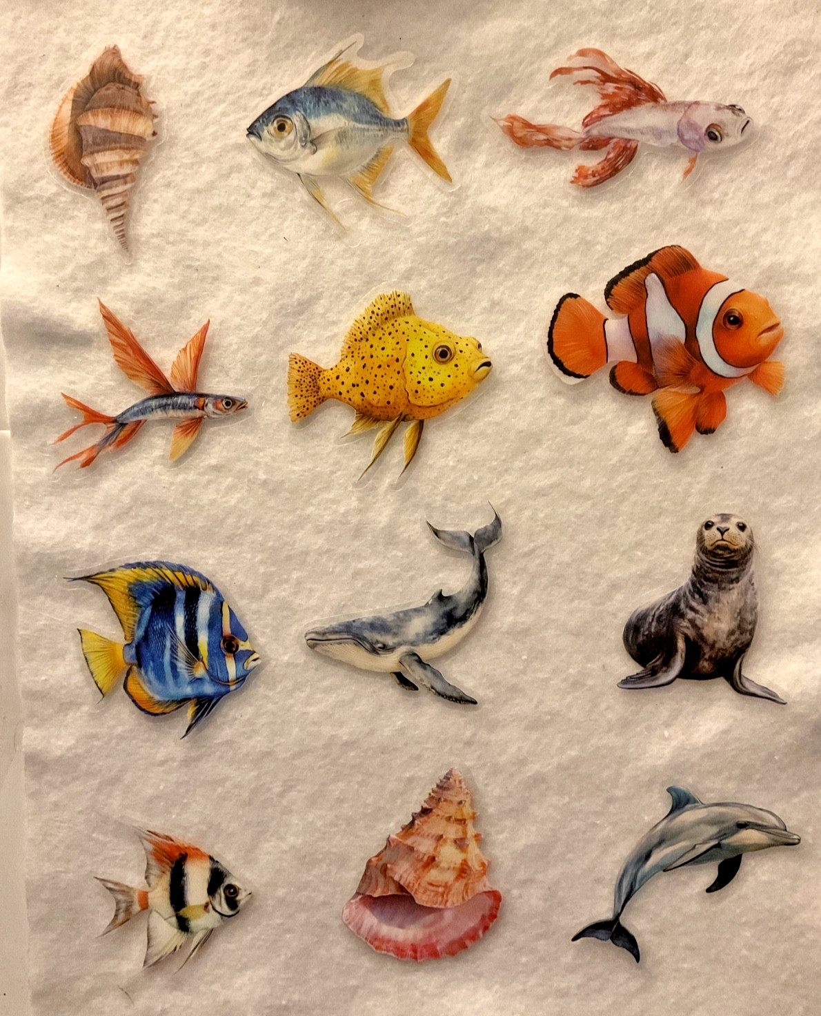 Sea Life Waterproof PET Sticker Decorate Laptop, WaterBottle, Guitar, Car, Scuba
