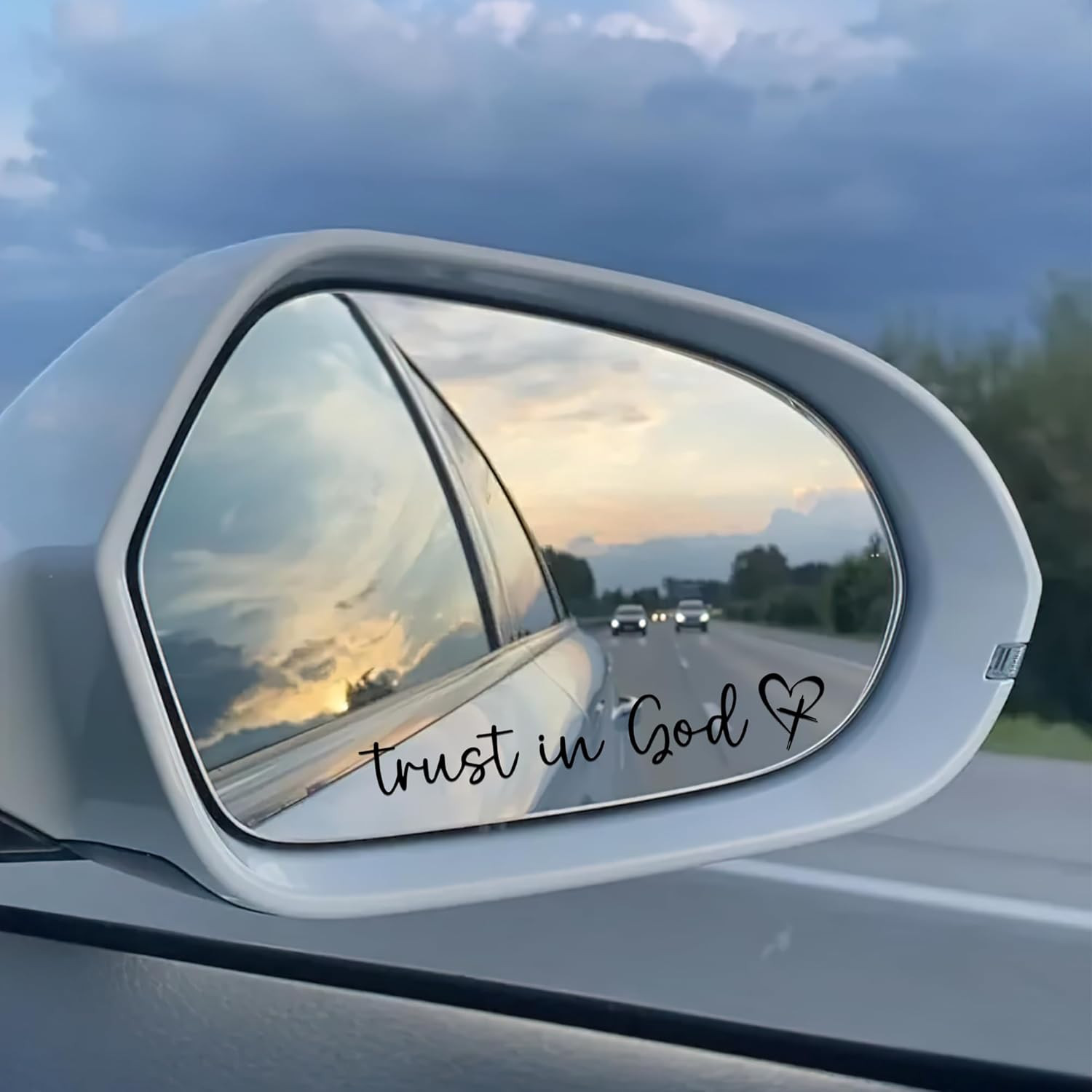 [1-Pack ] Trust in God -Rearview Mirror Phone Case Stickers