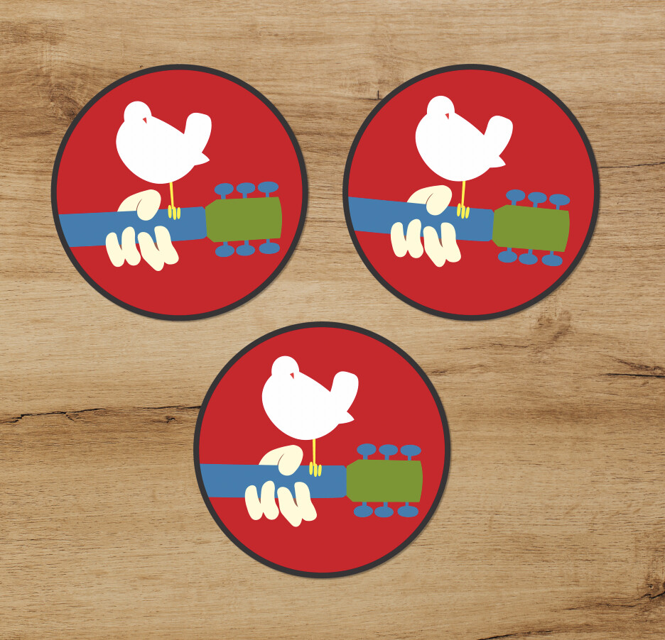 Woodstock 1969 Premium 3in Sticker Decal Music Festival Peace Dove Free Shipping