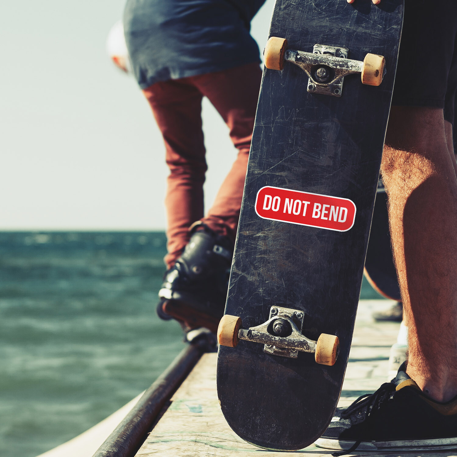 Do Not Bend Car Bumper Vinyl Sticker Decal