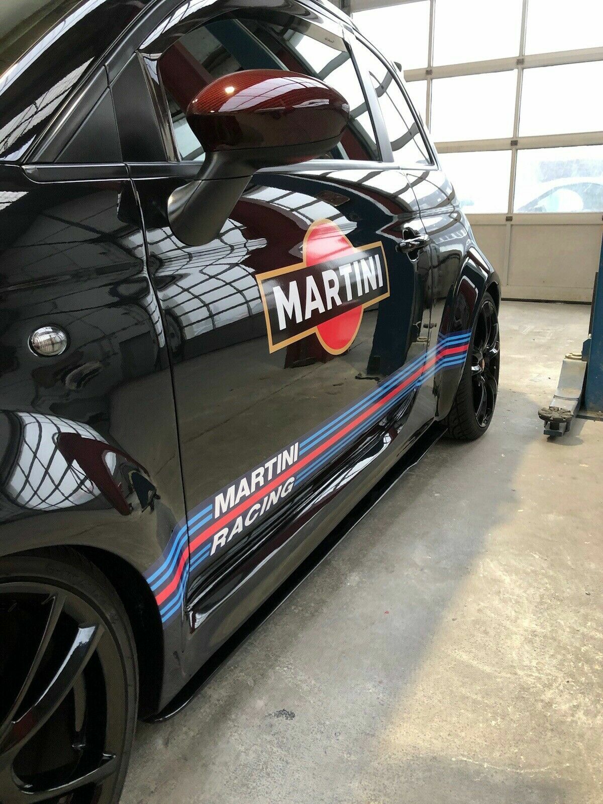 Fiat 500 Abarth Sticker Autocollants – Racing Le Mans Martini – Color or B & W