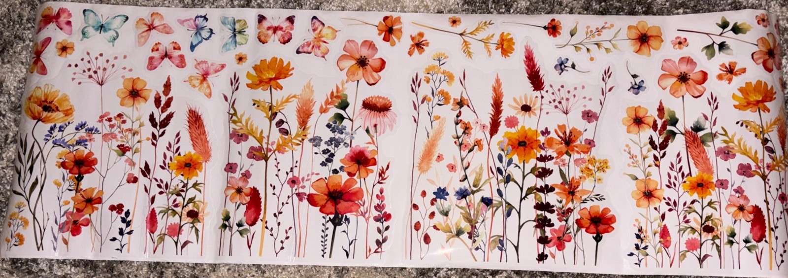 Flower Wall Stickers Wildflowers *NEW in Package*