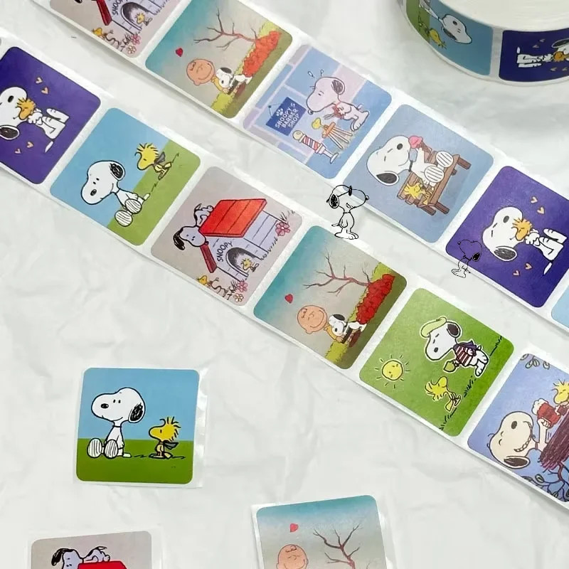 500Pcs Snoopy Cute Stickers Cartoon Anime Derivative Peripherals Creative Doodle