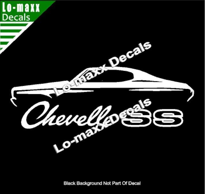 Chevelle SS Vinyl Sticker Muscle Car High Performance Graphic Die Cut Decal