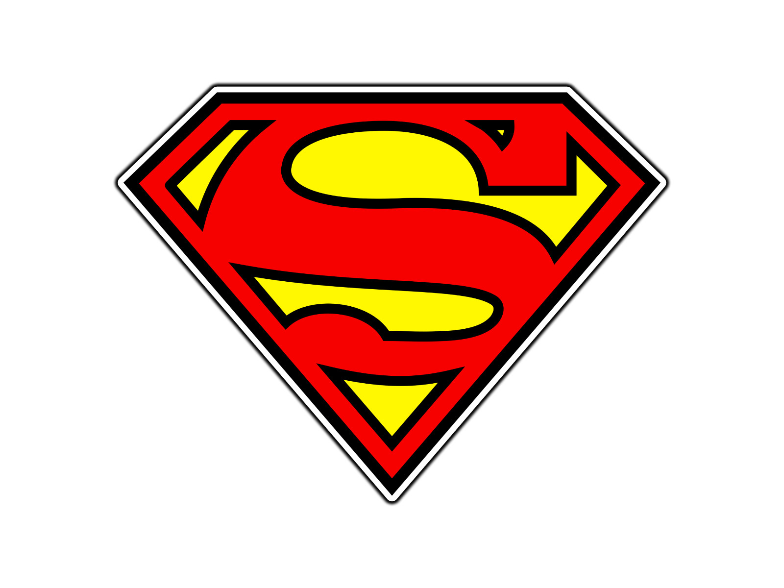 #0795 Superman Logo #1 Waterproof Vinyl Sticker Decal Die-Cut