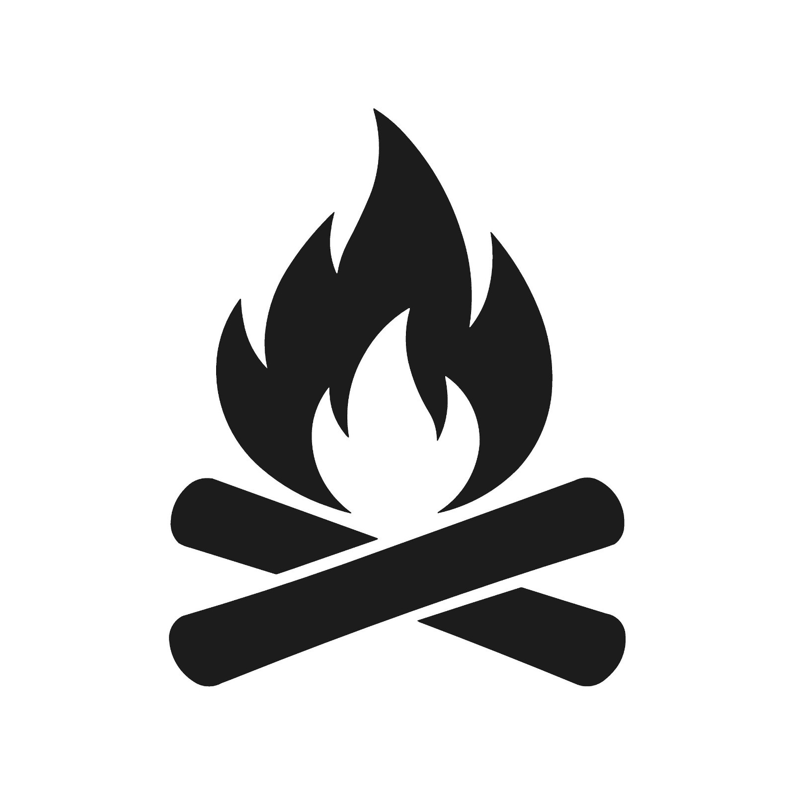 Camp Fire Symbol Vinyl Sticker Decal Camping icon