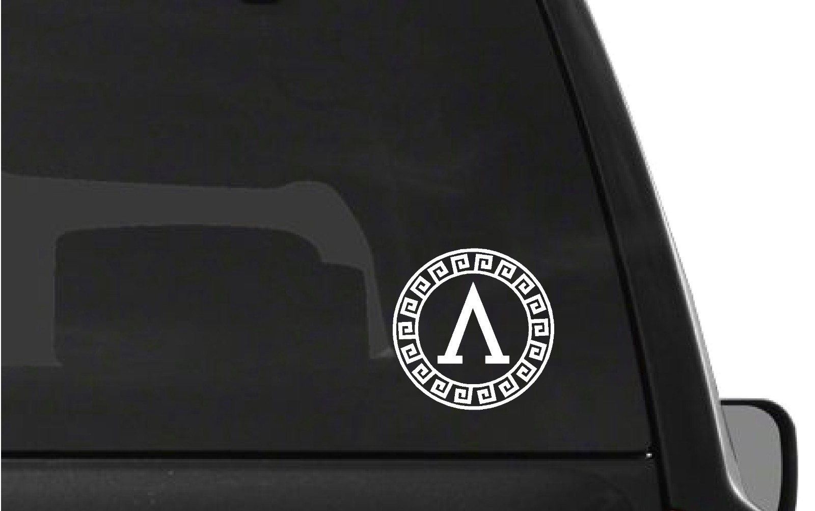 Lambda Shield Vinyl Decal Spartan Λ Symbol Car Window Laptop Sticker