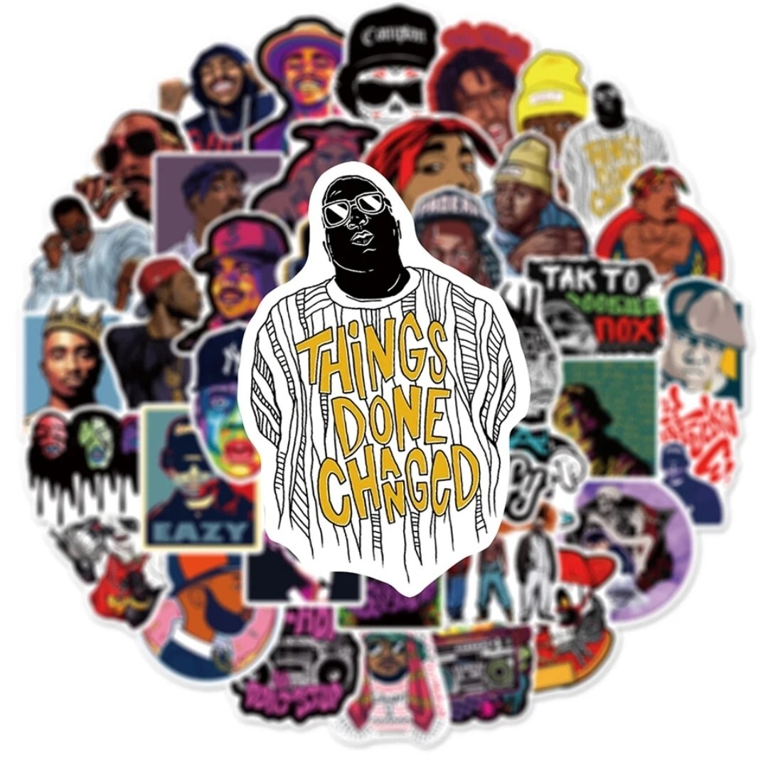 20 PCS Hip Hop Rapper Rap Music Stickers BRAND NEW