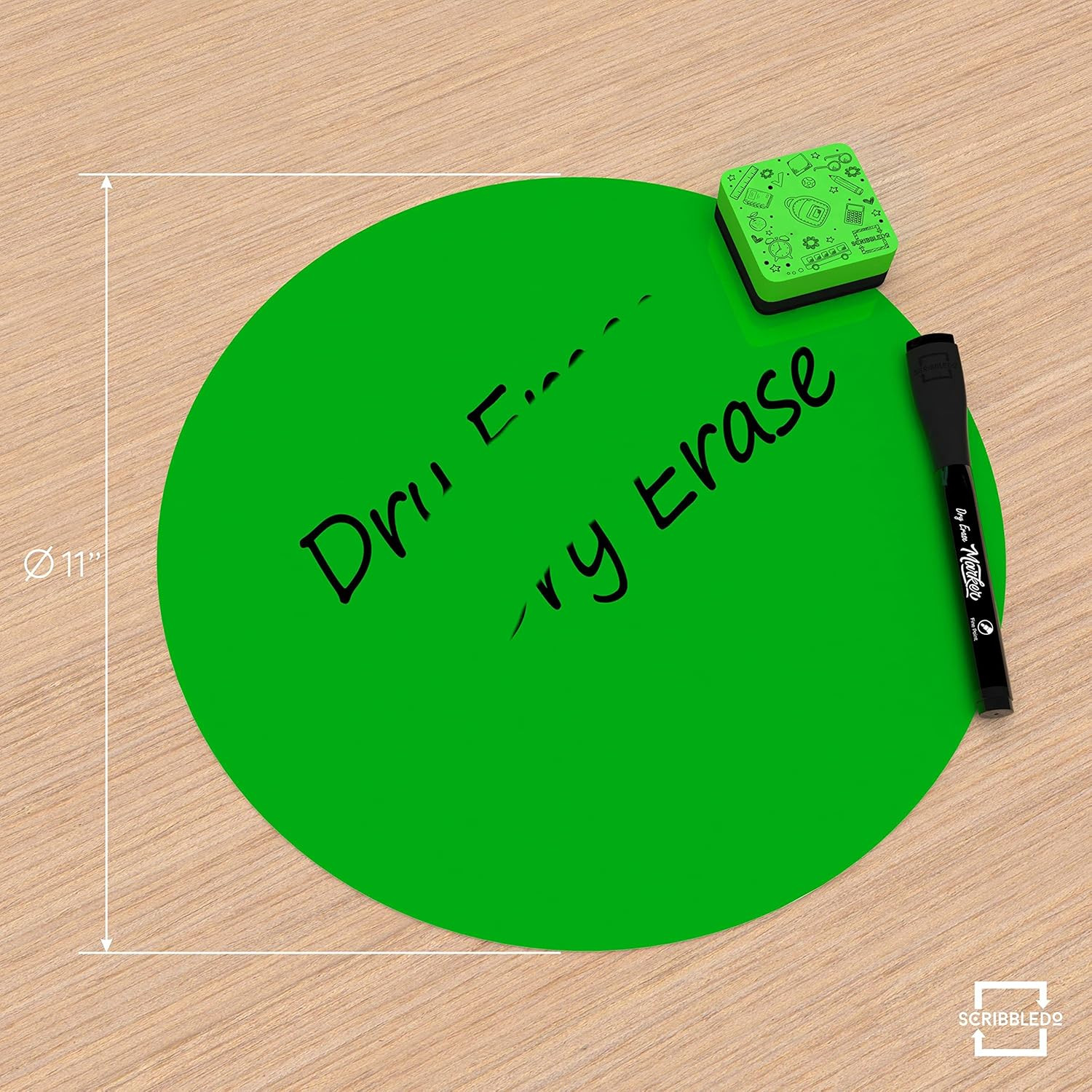 8 Pack Dry Erase Dots 11 inch Colorful Dry Erase Circles for Tables Whiteboar…