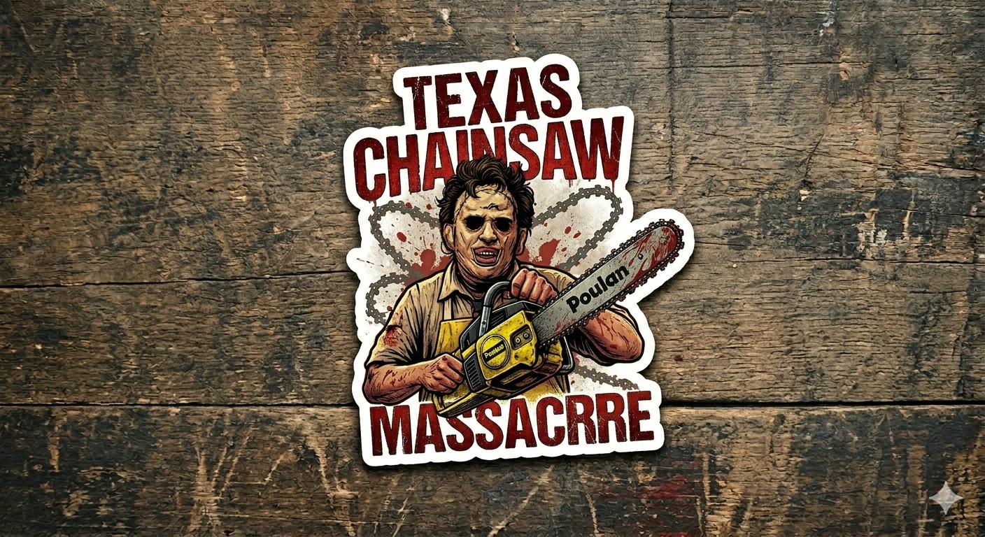 Texas Chainsaw Massacre Sticker Decal Phone Laptop