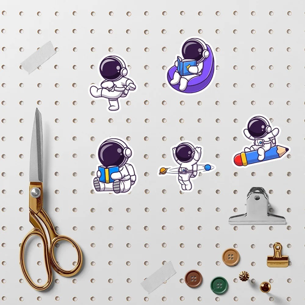 40-240pcs Astronaut Cosmonaut Stickers Cartoon Decals For Guitar Phone Laptops