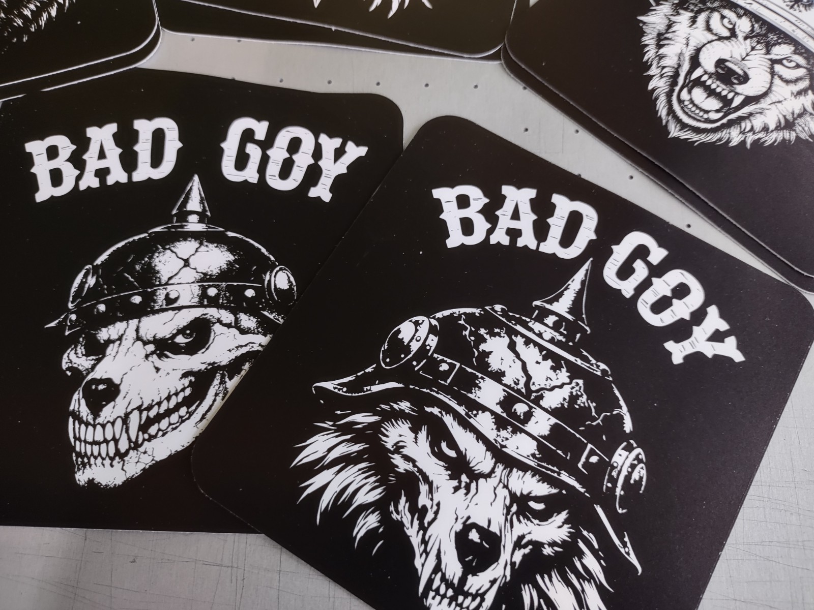 BAD GOY Assorted Stickers – Wolf, Skull, Bear, Eagle