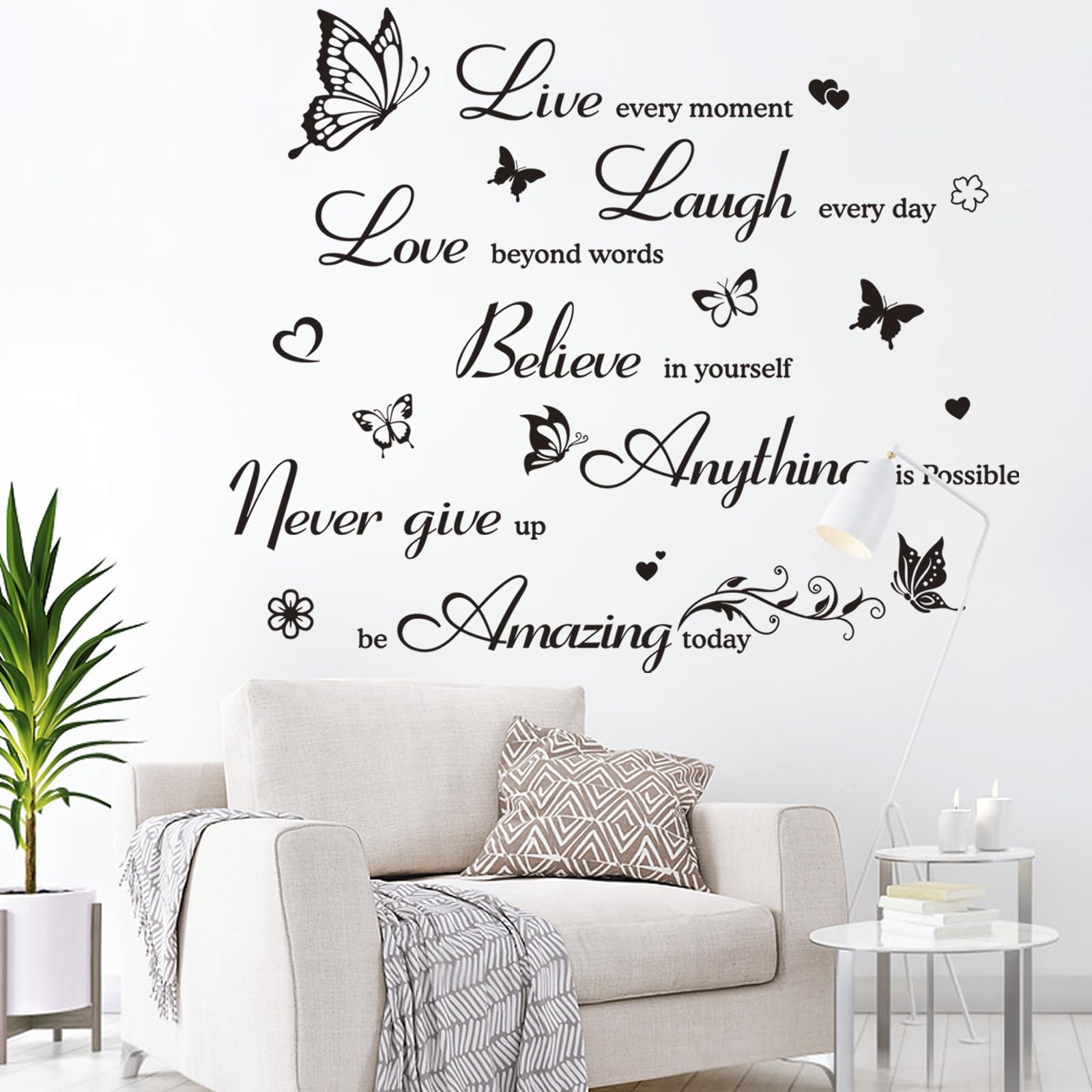 Inspirational Wall Decals Quotes Wall Stickers Motivational Wall Art Decor Po…