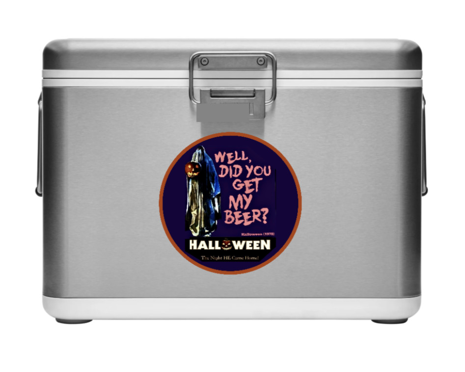 Halloween – Movie 1978 (Get My Beer?) – 4" Decal Car Truck Cooler Laptop Decor