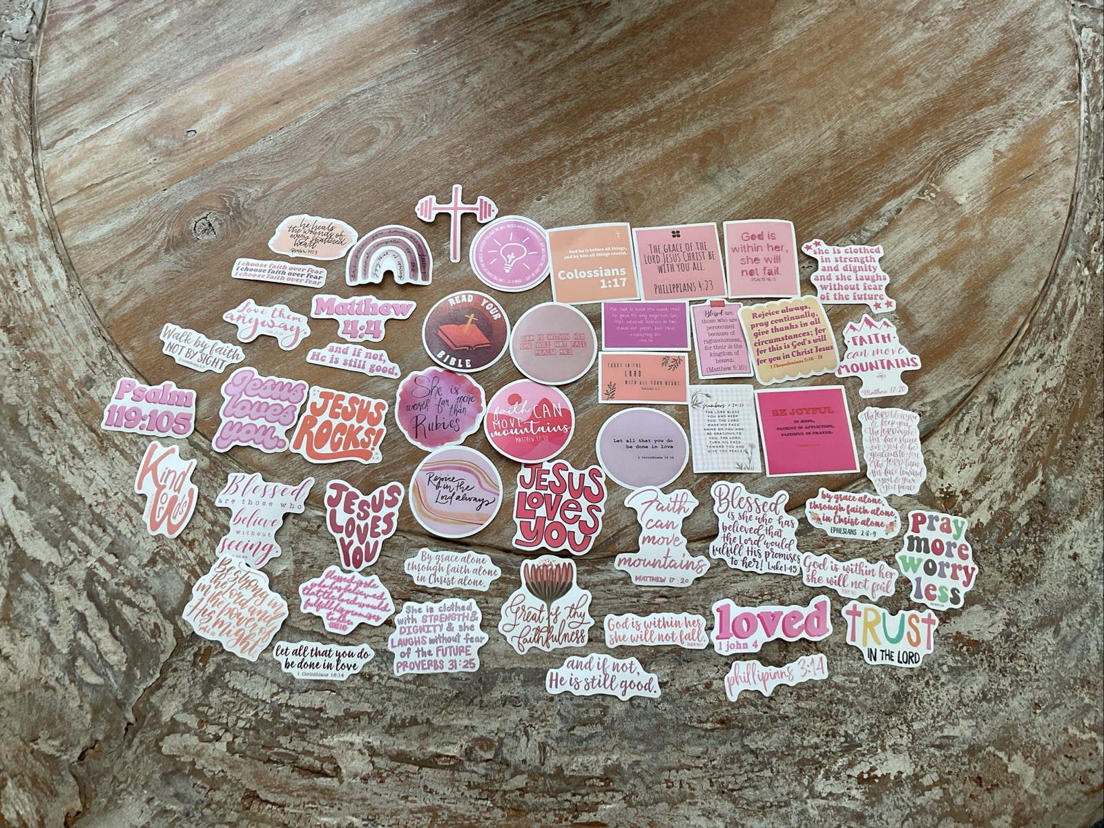 God Lord Jesus Christ Vinyl Stickers Cross Cute 10 Random Stickers Christian!!!!