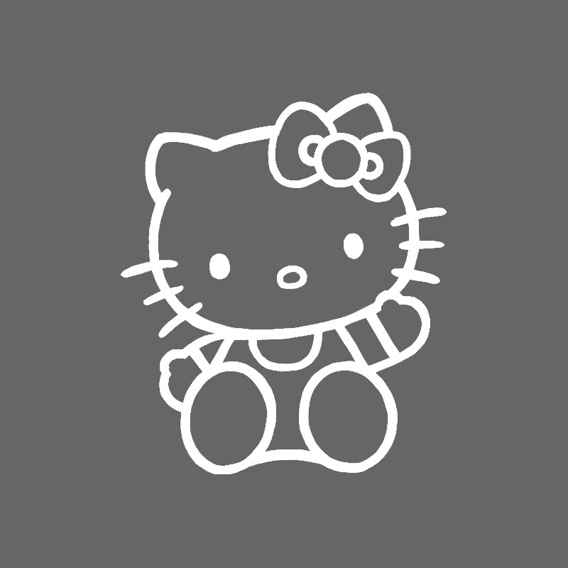 Hello Kitty Decal Vinyl Window Sticker