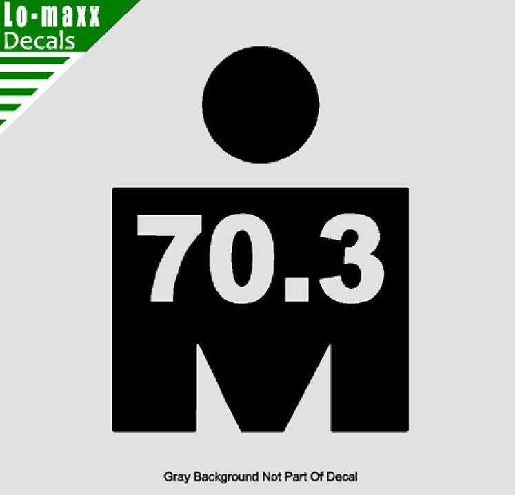 Ironman Triathlon 70.3 Endurance Multisport Race Event Die Cut Vinyl Decal