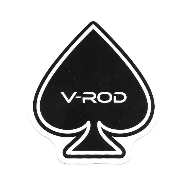 Harley Davidson V-Rod Ace of Spades Vinyl Sticker Biker Motorcycle Helmets