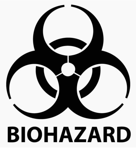 Biohazard Warning Logo Danger Diecut Vinyl Decal Sticker Car Window Wall Truck