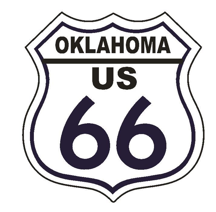 Oklahoma RT 66 Route 66 Sticker MADE IN THE USA D2883