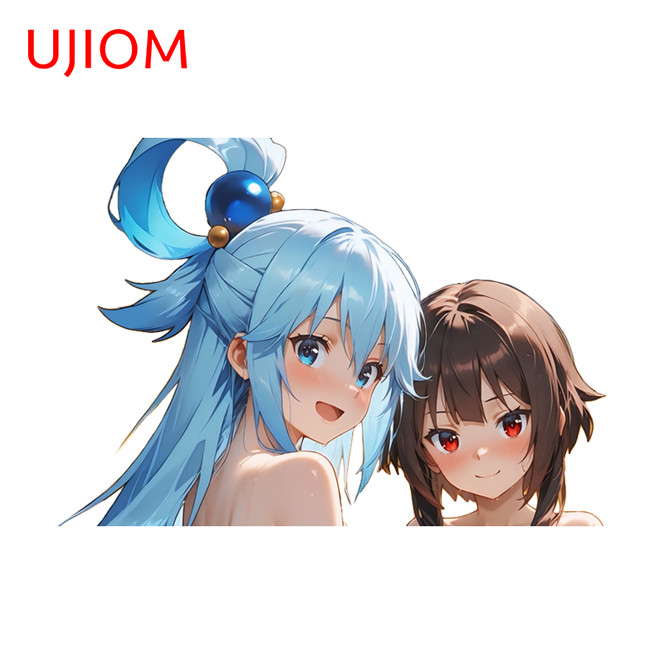 UJIOM 5.1" Aqua Waifu Anime Car Sticker Car Door Storage Bumper Decals