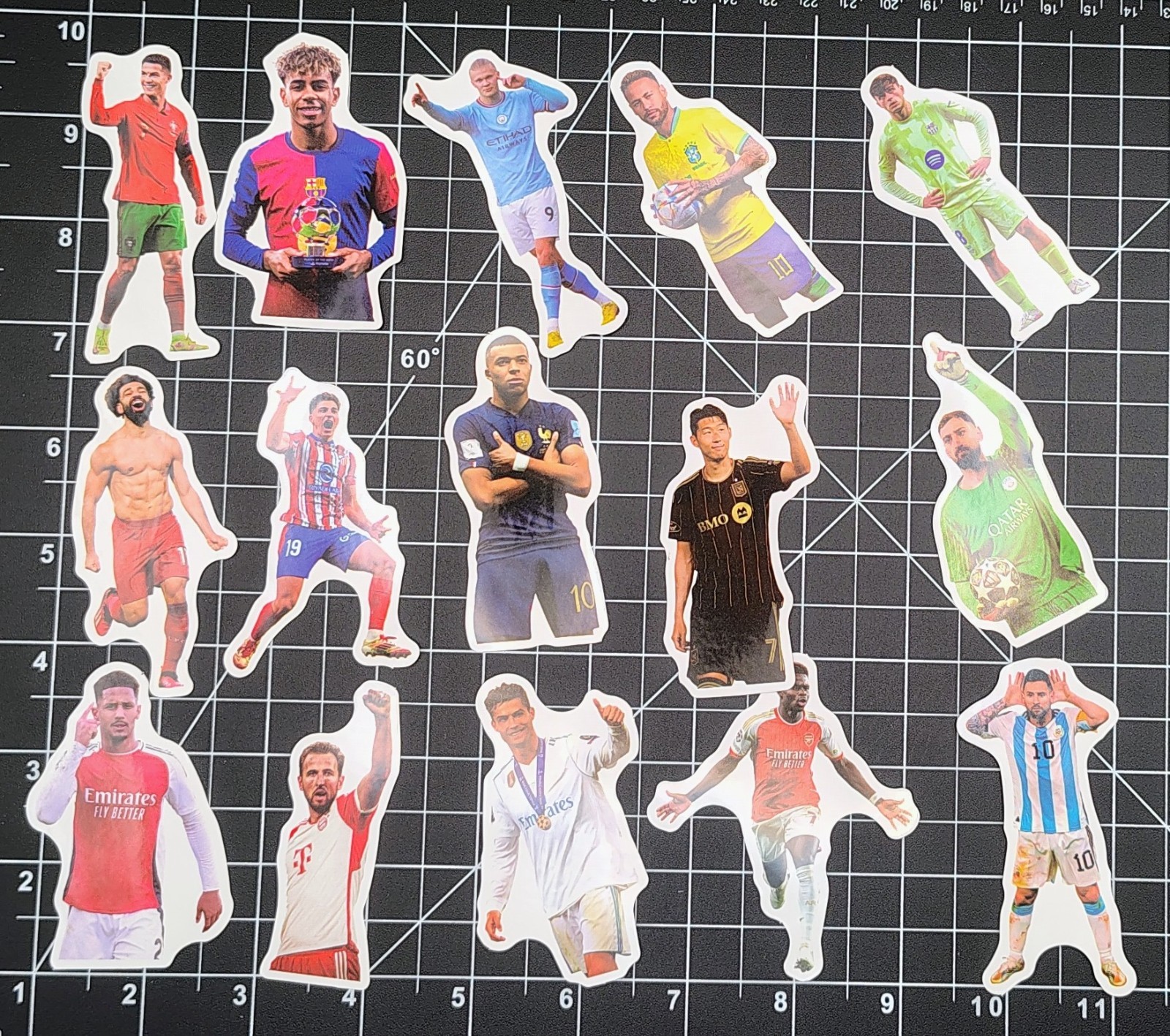 50 Pack World Soccer Star Stickers Vinyl Decals Football Legend Athlete Goal Lot